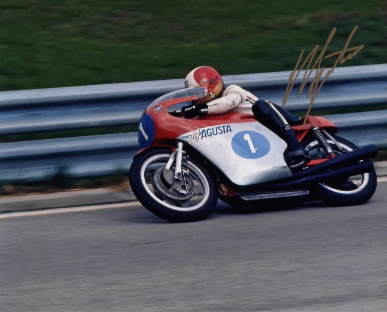 Photograph Signed by Giacomo Agostini