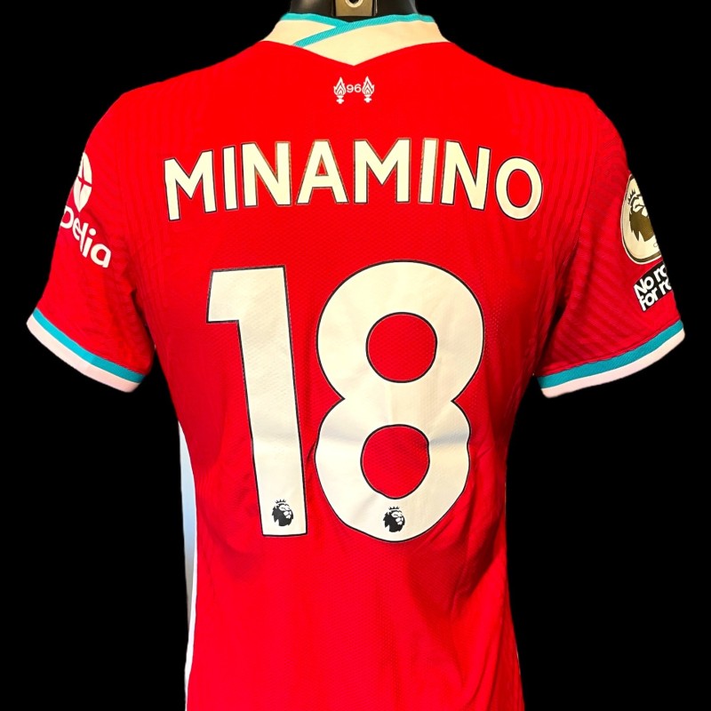 La maglia del Liverpool Premier League 2020/21 di Takumi Minamino