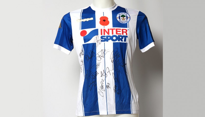 Poppy Shirt Signed by Wigan Athletic F.C.