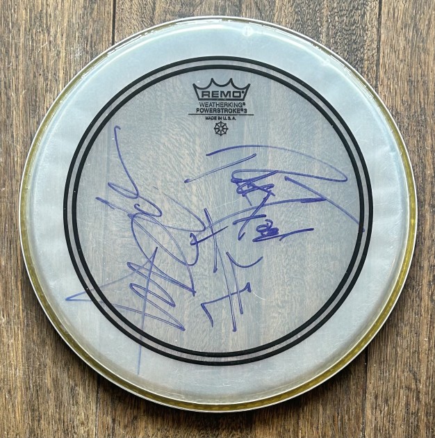 Metallica Signed Drumskin