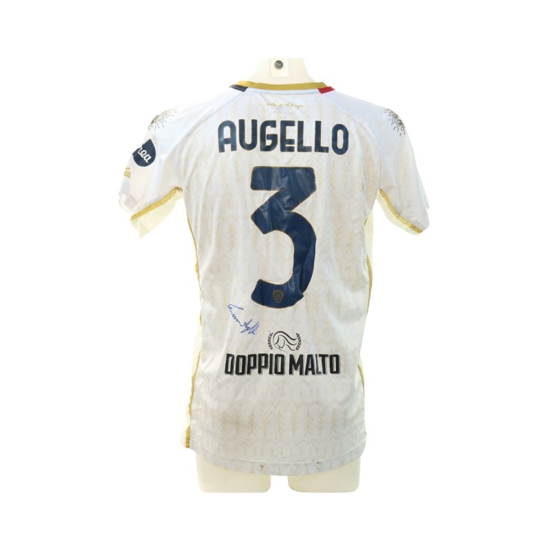 Augello's Signed Unwashed Shirt, Genoa vs Cagliari 2024