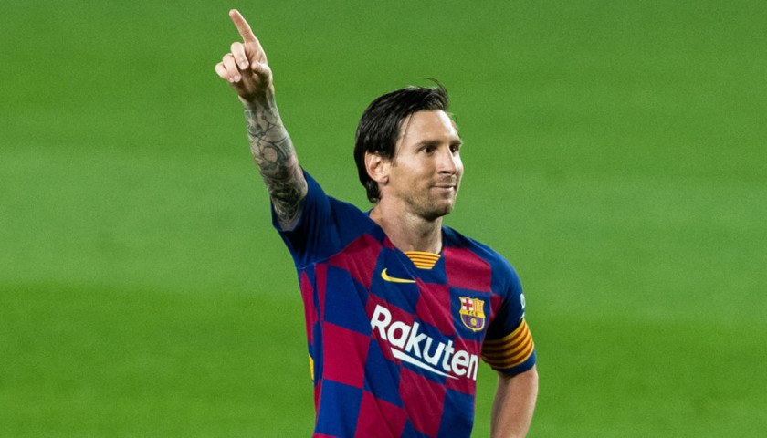 Messi's Match-Issued Barcelona Shirt, 2019/20 - CharityStars