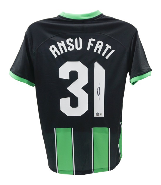 Ansu Fati's Brighton Signed Away Shirt