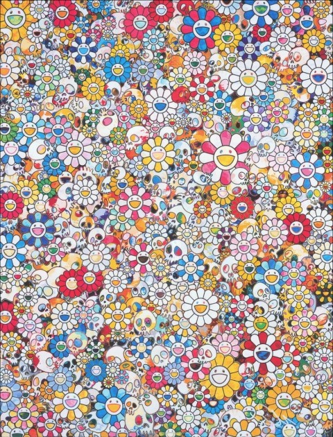 Takashi Murakami "Skulls and Flowers"