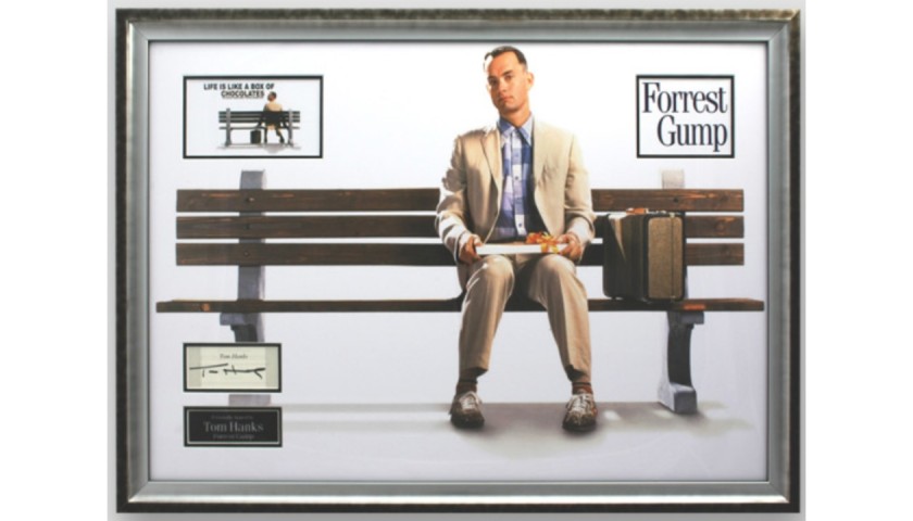 Forrest Gump Picture Signed by Tom Hanks