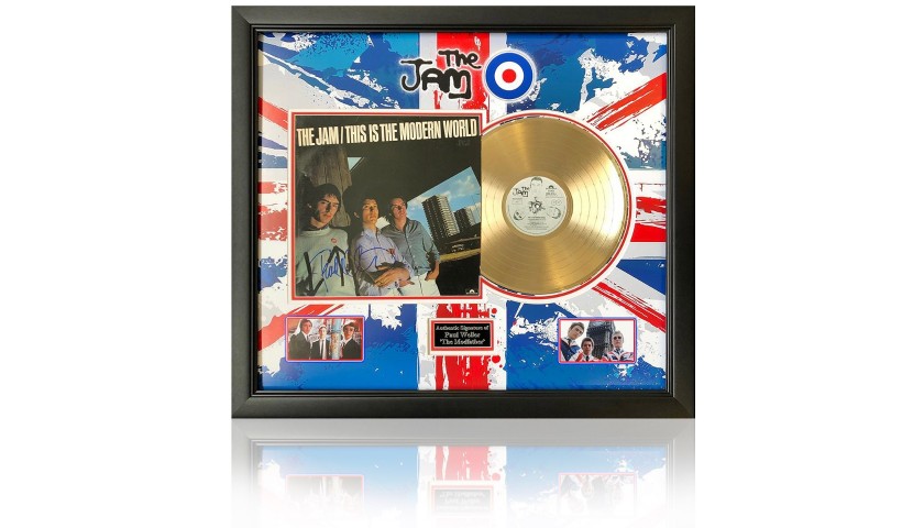 The Jam - Modern World Gold Disc Presentation Hand Signed by Paul Weller