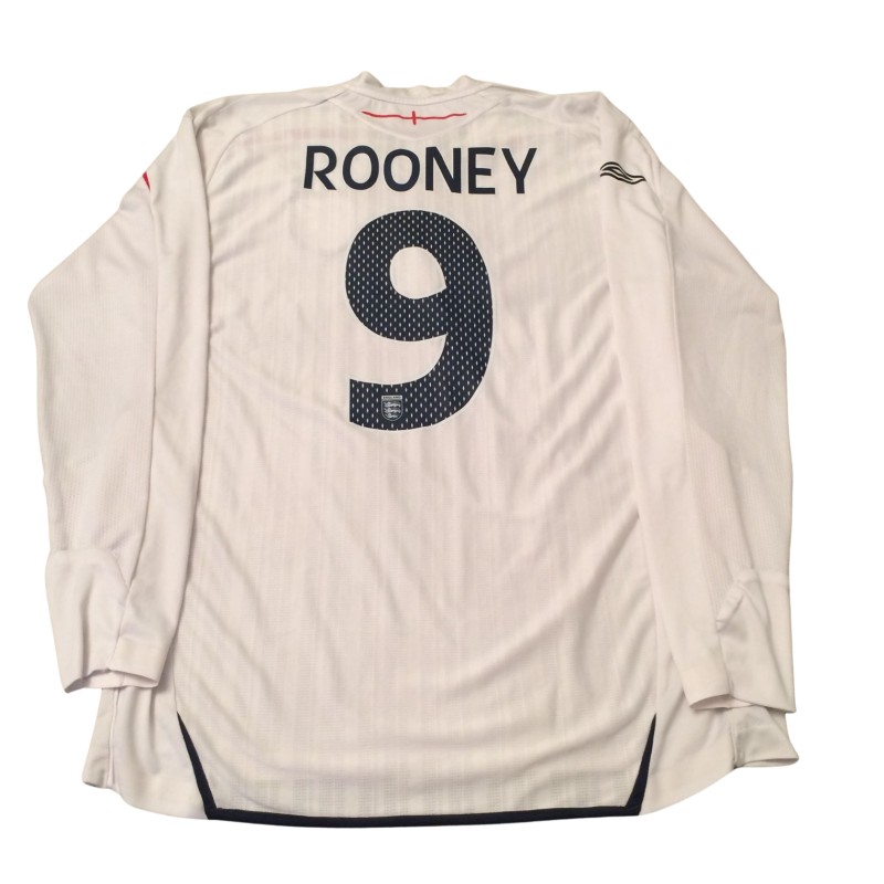 Rooney's Match-Issued Shirt, England vs Estonia 2007