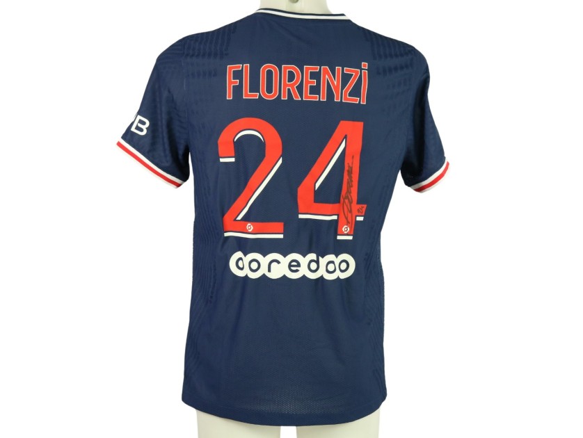 Florenzi's PSG Match Signed Shirt, 2020/21
