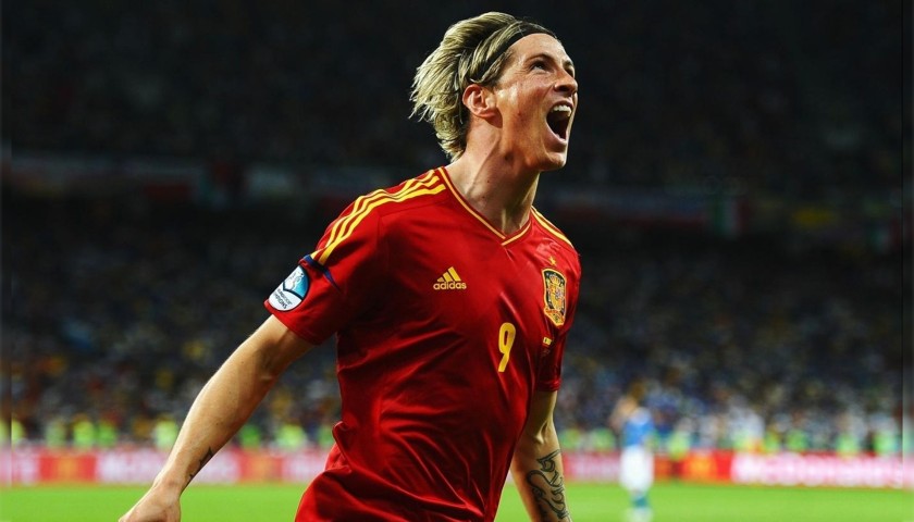 Torres' Official Spain Signed Shirt, 2012 