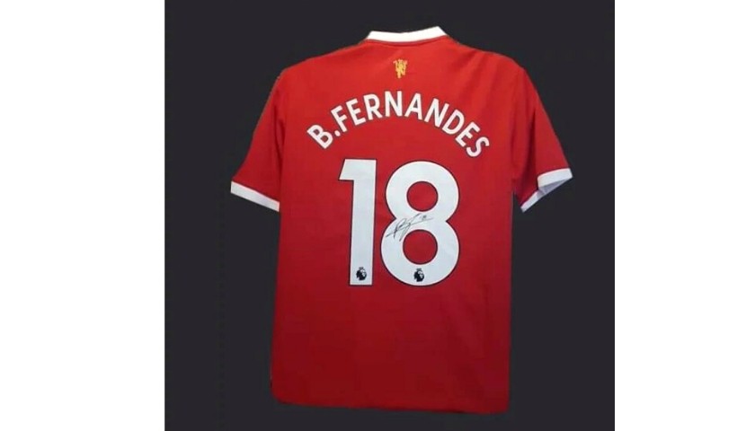 Bruno Fernandes Manchester United Signed Shirt - 2021/22