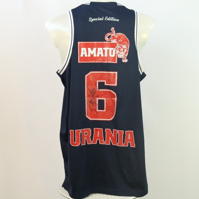 Amato's Match Worn tank top, Urania Basket 2024 - Signed