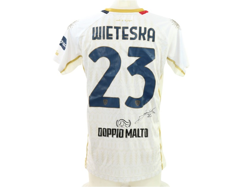 Wieteska's Signed Unwashed Shirt, Milan vs Cagliari 2025