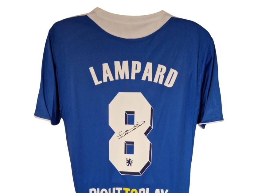 Frank Lampard Signed Chelsea 2012 Champions League Final Football Shirt
