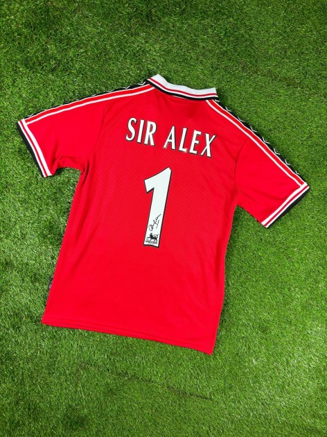 Sir Alex Ferguson Signed Manchester United 1999 Home Football Shirt COA