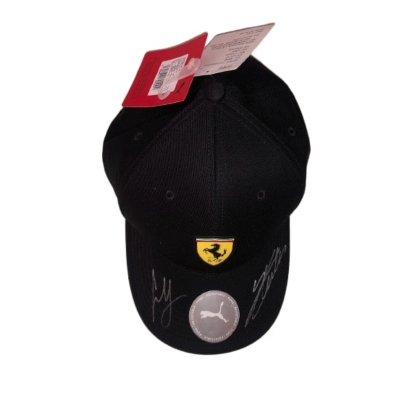 Scuderia Ferrari's Official Cap 2024 - Signed by Carlos Sainz and Charles Leclerc