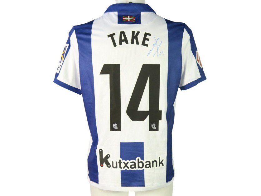 Take Kubo's Signed Unwashed Shirt, Real Sociedad vs Valencia 2024