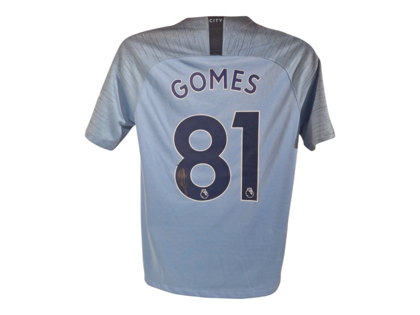 Claudio Gomes' Manchester City 2018/2019 Signed Official Shirt