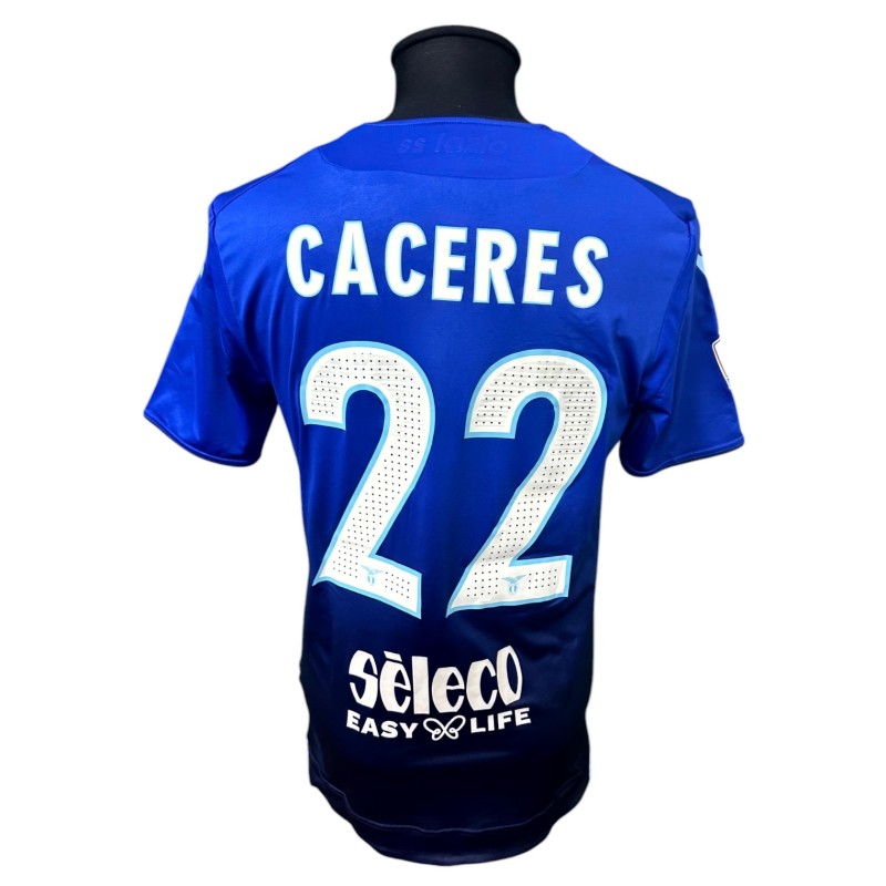 Caceres' Milan vs Lazio Unwashed Shirt, Italian Cup 2018