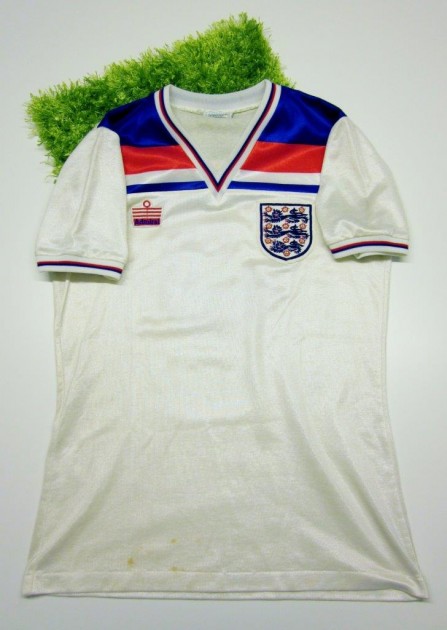 England match worn shirt, Brooking, World Cup 1982