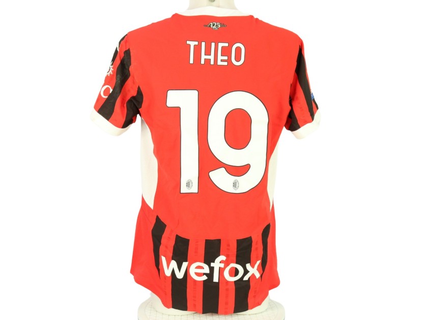 Theo Hernandez's AC Milan Match-Issued Shirt, 2024/25