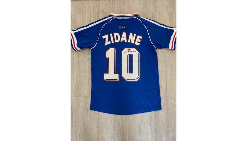 Zidane's France 1998 Signed  Shirt