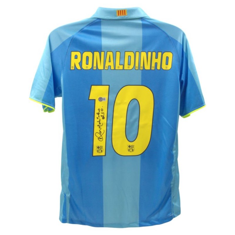 Camicia firmata di Ronaldinho del FC Barcelona