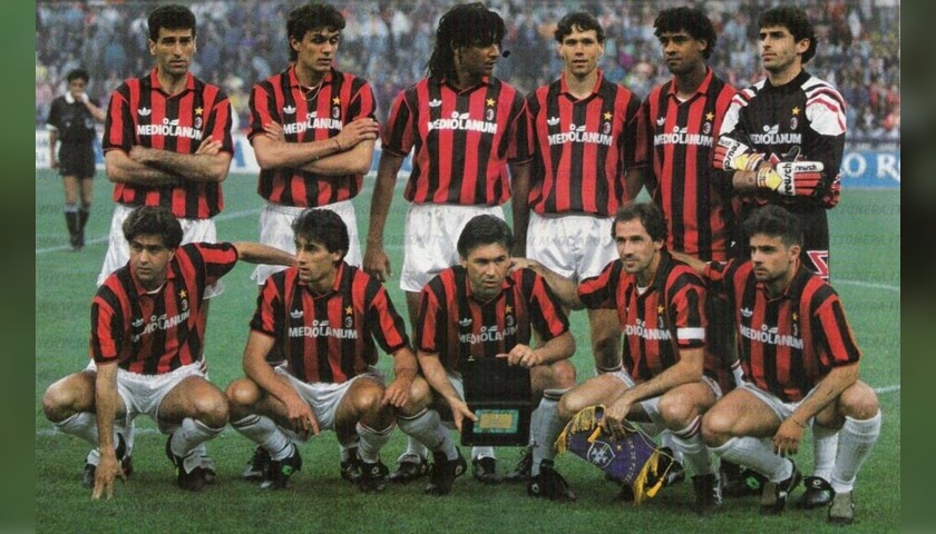 Maldini's Milan Worn Shirt, 1991/92