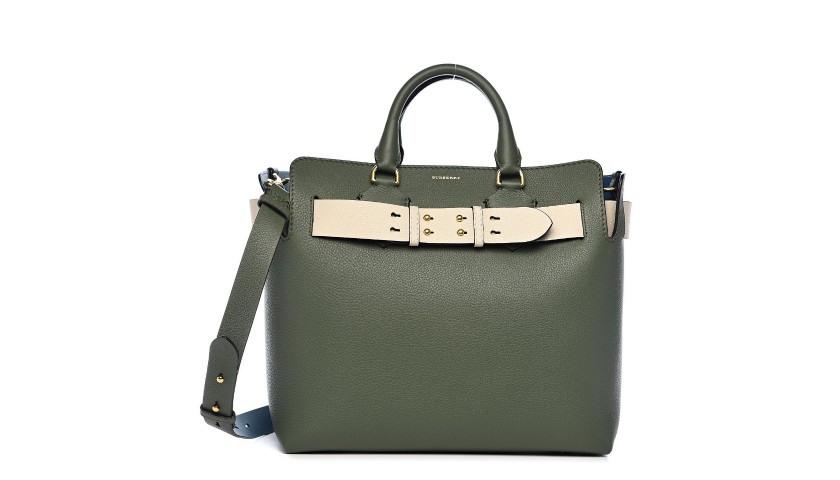 Burberry Medium Green Leather Belt Bag