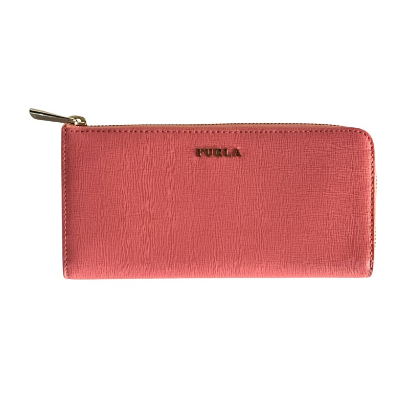 Portafoglio Furla Babylon XL con chiusura a zip su tutto il perimetro – Pelle Peony