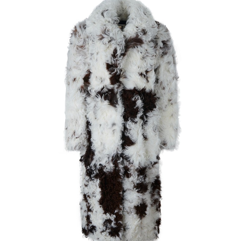Ports 1961 - Mottled Shearling Long Coat
