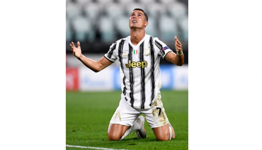 Ronaldo's Signed Match Shirt, Juventus-Lyon 2020