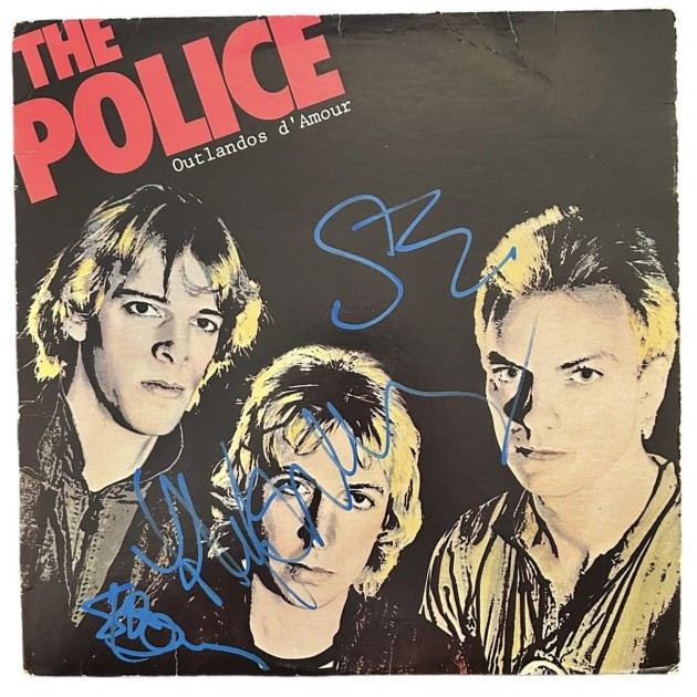 LP in vinile firmato Outlandos D'Amour dei Police