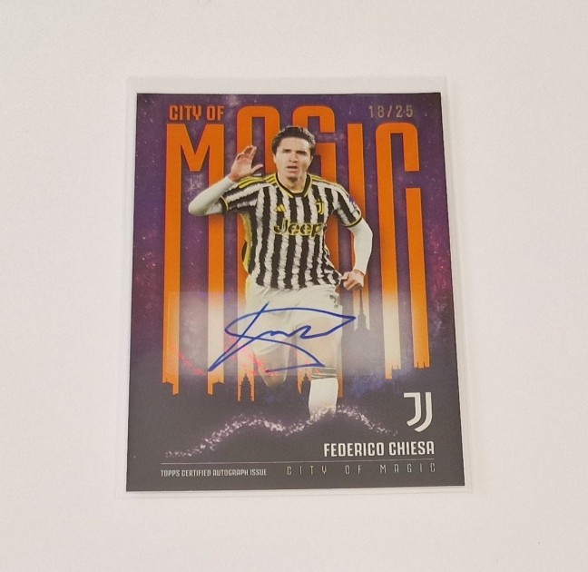 Rare Topps Card Numbered Edition 18/25 - Signed by Federico Chiesa