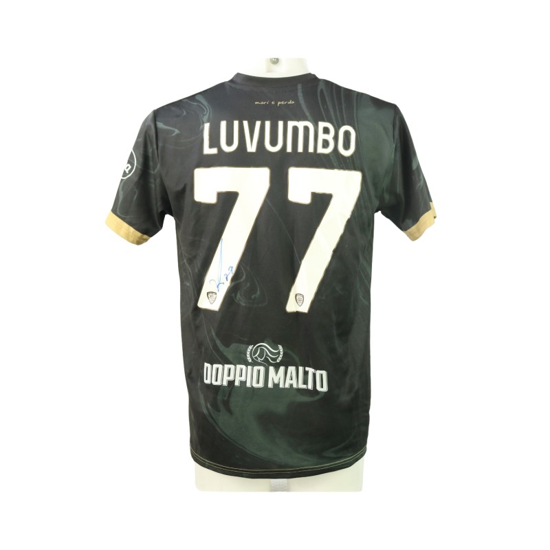 Luvumbo's Signed Unwashed Shirt, Cagliari vs Napoli 2024