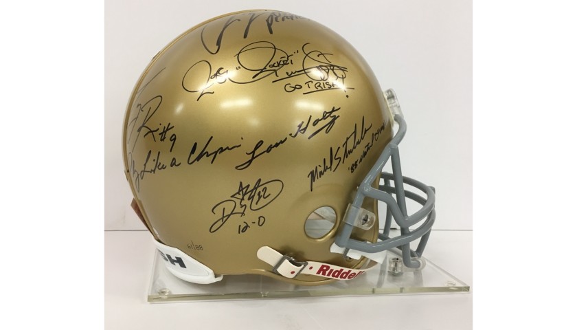 Notre Dame 1988 Championship Signed Helmet