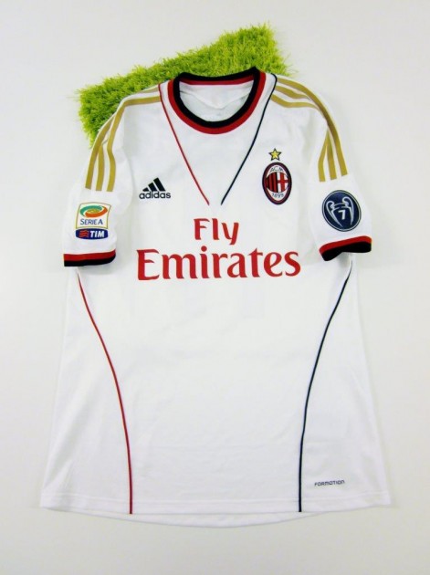 Pazzini match issued shirt, Milan, Serie A 2013/2014