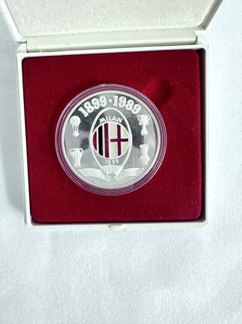 Milan's 90th Anniversary Official Commemorative Medal, 1899-1989