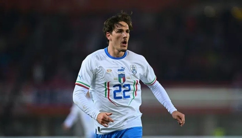 Zaniolo's Match Shirt, Austria-Italy 2022 - CharityStars
