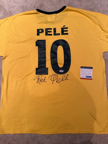 Pele Brazil Rare Signed Shirt, 1970