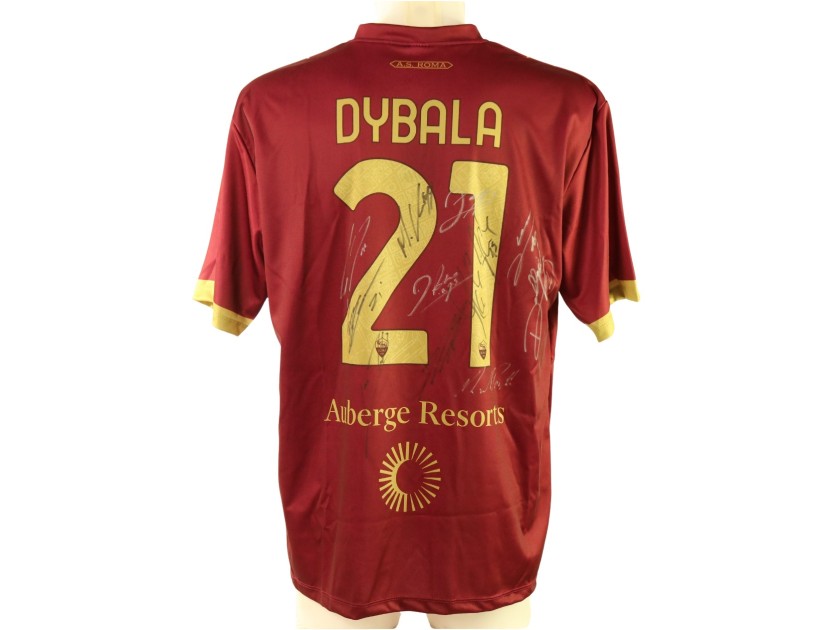 Dybala's Replica Roma Shirt, 2024/25 - Signed by the team