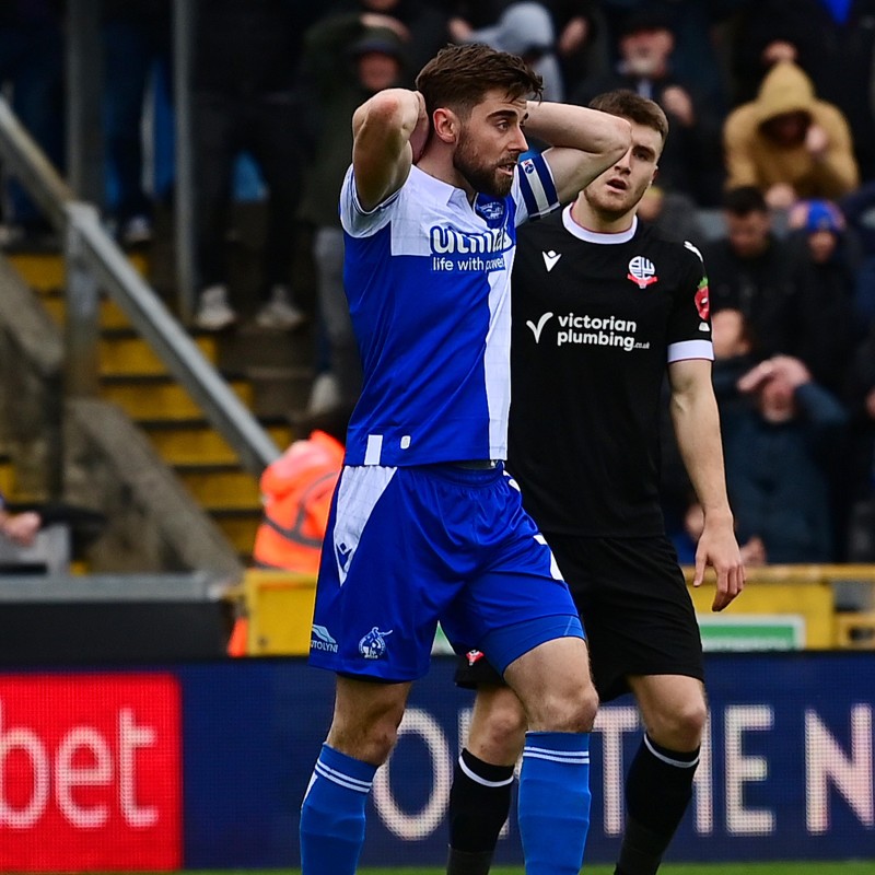 Maglia firmata di Antony Evans del Bristol Rovers EFL Sky Bet League One, contro il Bolton Wanderers