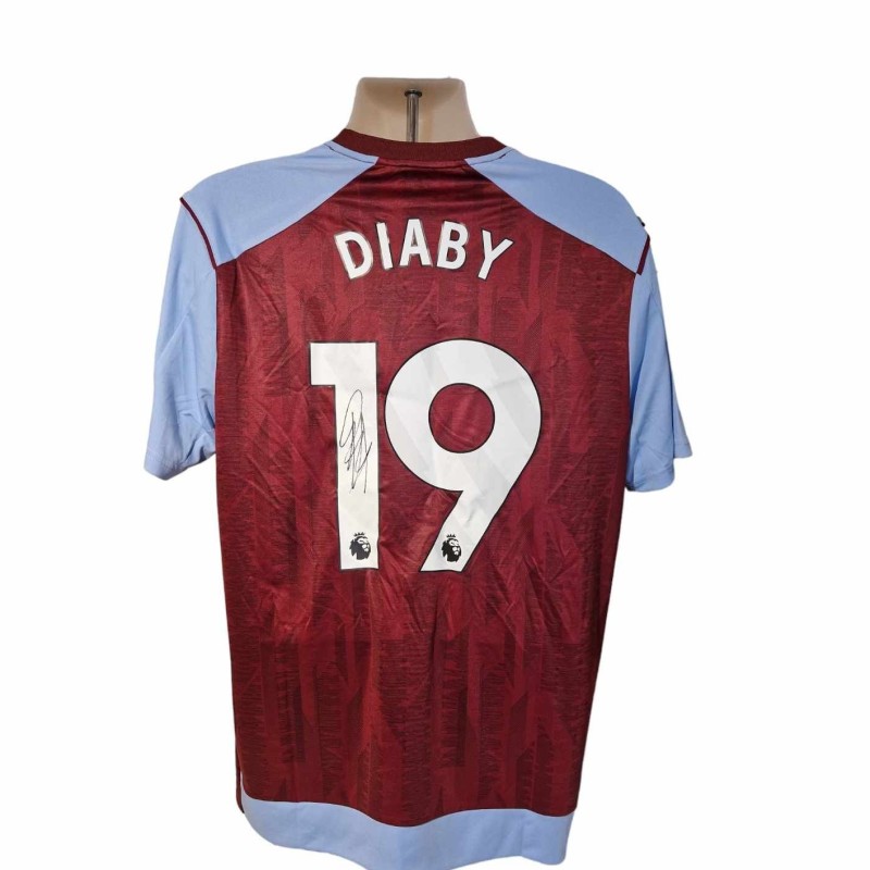 Maglia ufficiale firmata da Moussa Diaby per l'Aston Villa 2023/24