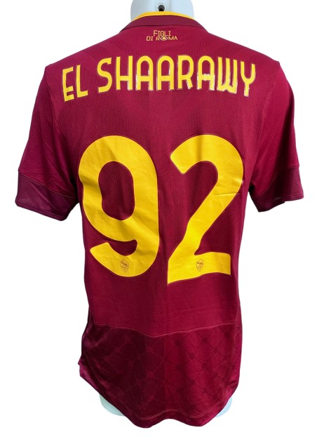 El Shaarawy's Match Worn Shirt, Roma vs Napoli 2022