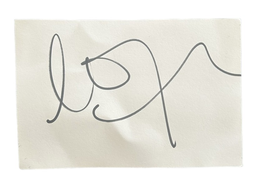 Madonna Signed Autograph Card