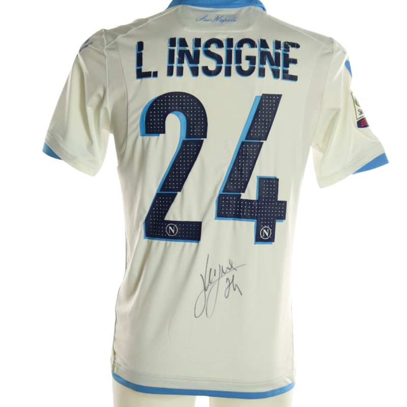 Insigne's Napoli Signed Match-Worn Shirt, 2014/15