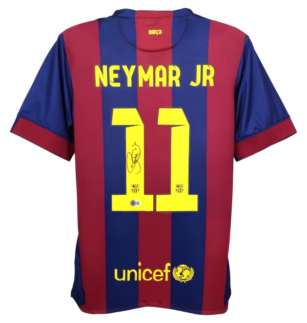 Neymar Jr's Brazil Signed Replica Shirt
