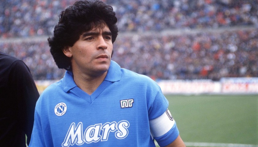 Maradona's Signed Match-Issued/Worn Napoli Shirt, 1988/89