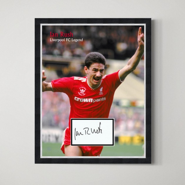 Ian Rush Signed Liverpool FC Legend Display