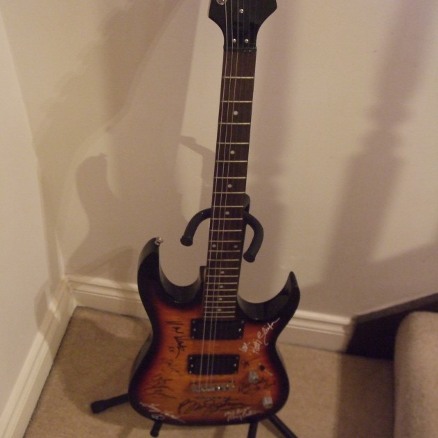 Bruce Springsteen and E Street Band Signed Guitar