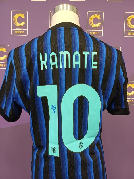Kamate's Inter U23 Signed Issued Shirt, 2025/26